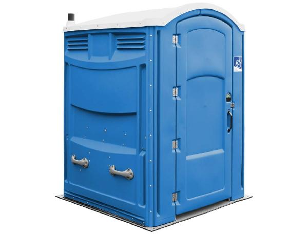 Satellite-PolyPortables Liberty Wheelchair Accessible Portable Restroom Royal Blue