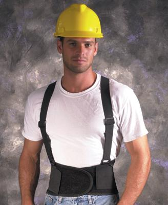 Valeo® VEL Industrial Back Support With Detachable Suspenders