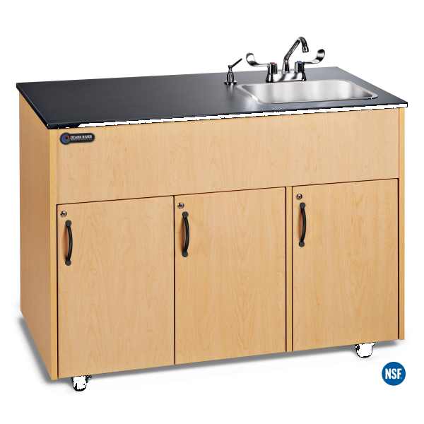 Ozark River Stainless Steel Top Deep Basin Portable Sink With Storage (Silver Advantage 1D)