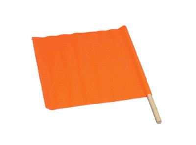 Cortina Safety Products Orange Standard Vinyl Warning Flag With Dowel