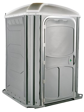 PolyJohn PH03-1005 Pewter Comfort XL Wheelchair Accessible Portable Restroom