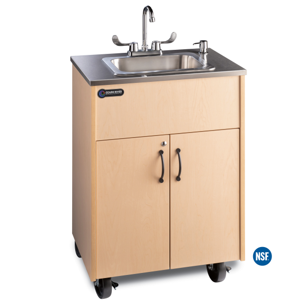 Ozark River Deep Basin Standard Height Portable Sink (Silver Premier 1D)