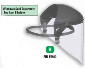 Honeywell® High Performance® Faceshields With Speedy® Mounting Loops For Use With Protective Caps, F-500