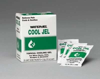 Water-Jel® Cool Jel Topical Cooling Gel Foil Packs (25 Per Box)