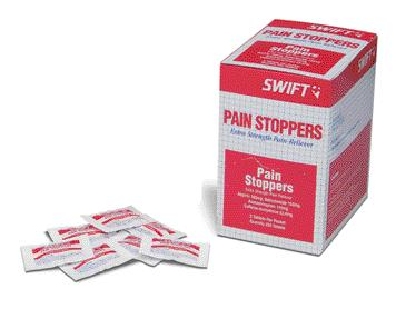 Honeywell First Aid 2 Pack Pain Stoppers Extra Strength Pain Reliever (125 Packs Per Box)