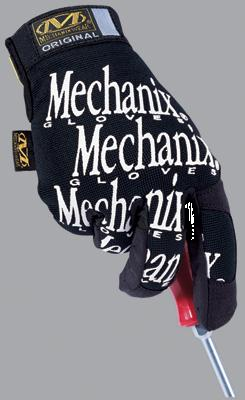 Mechanix Wear® Original Form-Fitting Mechanics Gloves With Smooth Thumb And Index Fingertips, Black, Small