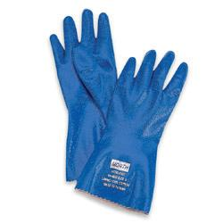 Honeywell North Safety Supported Liquid Proof Rough Finish Nitrile Gloves, Nitri-Knit 12\