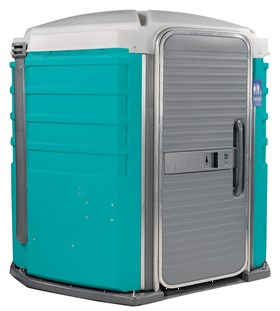 We\'ll Care ADA Compliant Portable Restroom Aqua