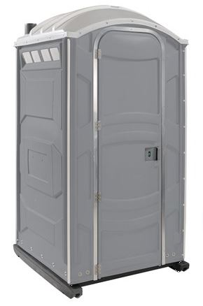 PolyJohn PJN3 Portable Restroom (Split Tank for Portable Restrooms) Pewter