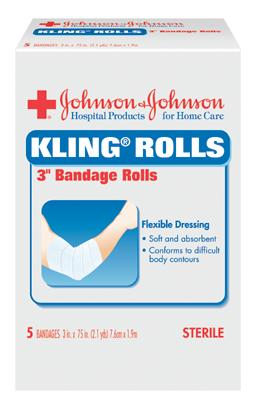 Johnson & Johnson® Red Cross Kling Sterile Bandage Rolls