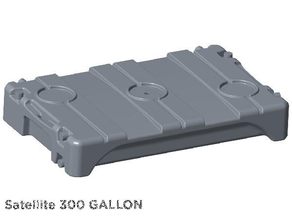 Satellite 300 Gallon Holding Tank, Dark Gray