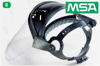 MSA Defender + Headgear Faceshield Frames and Visors