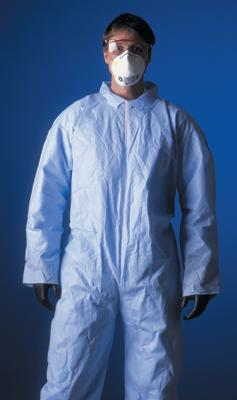 DuPont ProShield® Blue Disposable Coverall With or Without Hoods, Elastic Wrists, Ankles And Back