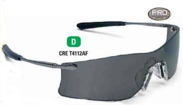 Crews® Rubicon Medallion Safety Glasses With Metal Frames, Carrying Case And Retainer Cord, Clear, Anti-Fog Lens