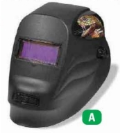 Radnor® Black Super Cobra-24SS Fixed Front Welding Helmet