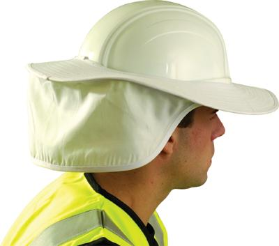 OccuNomix Hard Hat Shade White, Hard Hat Shade