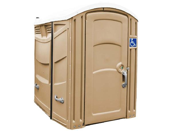 Satellite-PolyPortables ADA Compliant Portable Restroom Sand / Tan