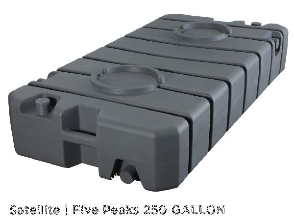 Satellite Five Peaks 250 gallon holding tank, dark gray