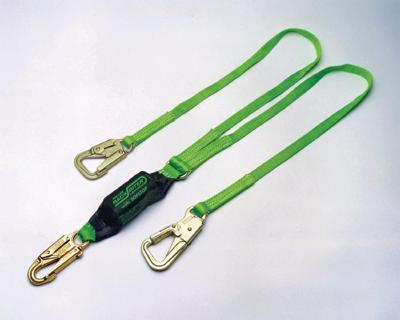 Honeywell® Miller® Backbiter® Tie Back Lanyard, 2-Legged 6\' Green Tie-Back Lanyard